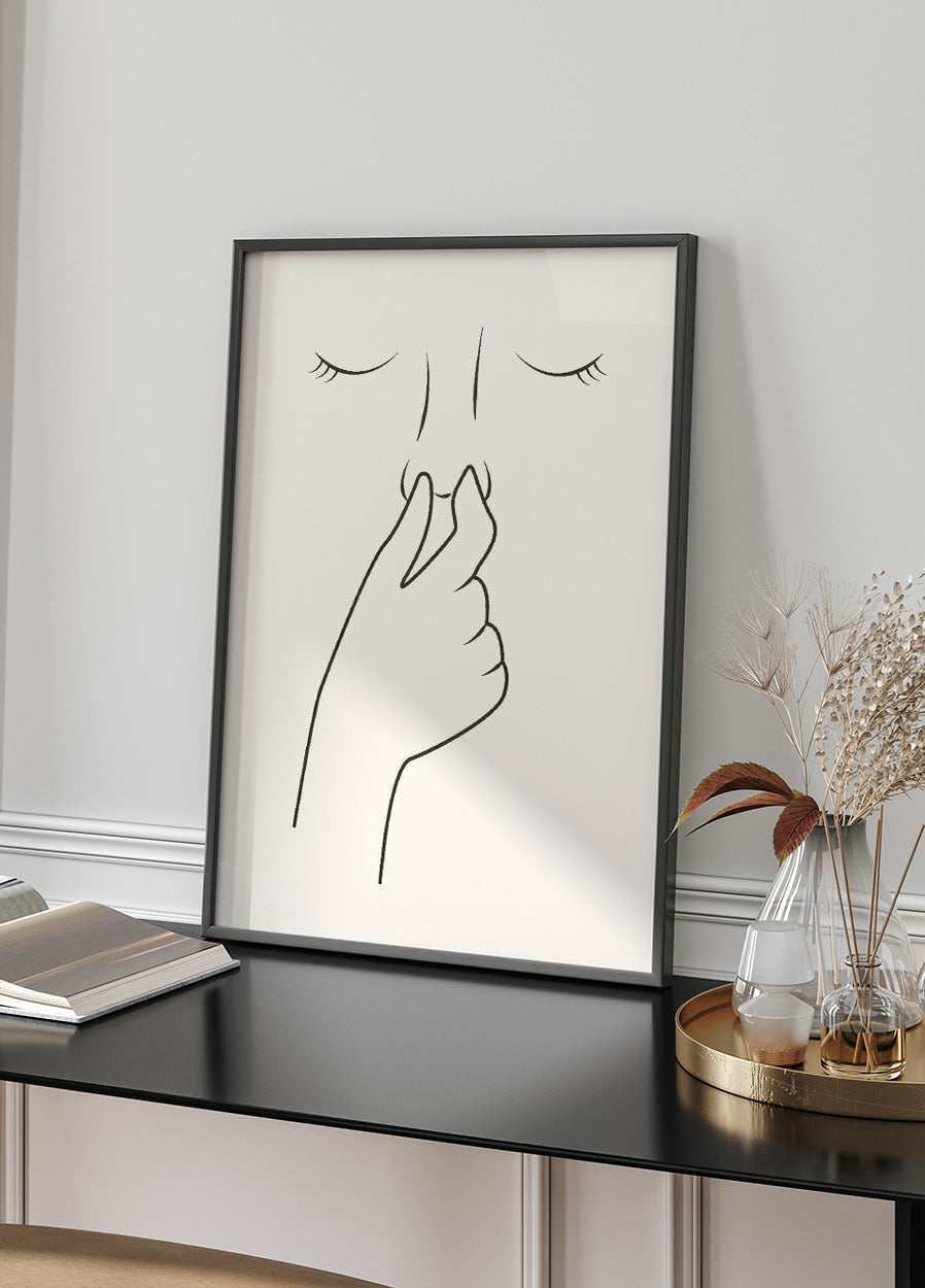 Humorvolles Poster „Bad Smell“ - Posterbox.dk