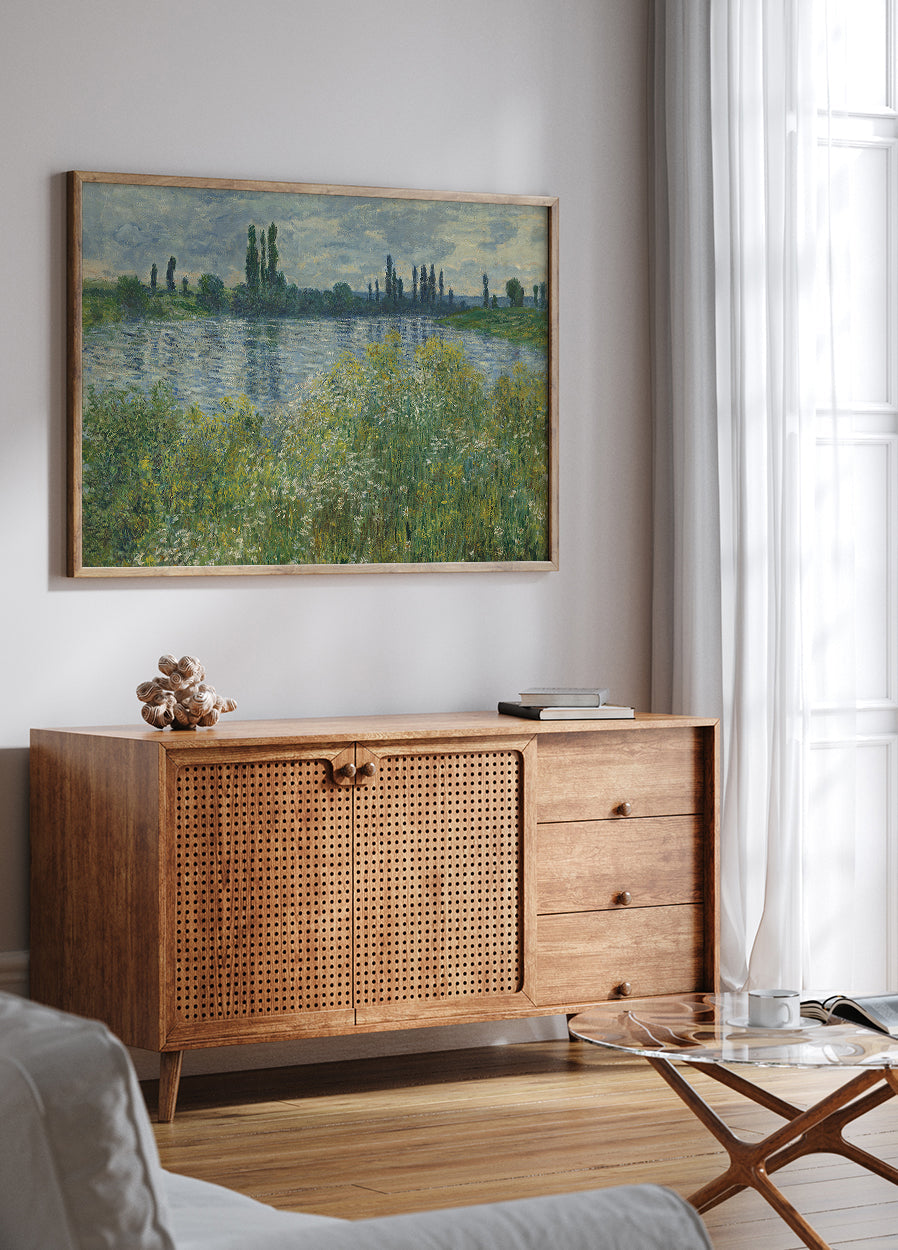 Ufer der Seine von Claude Monet Poster - Posterbox.dk