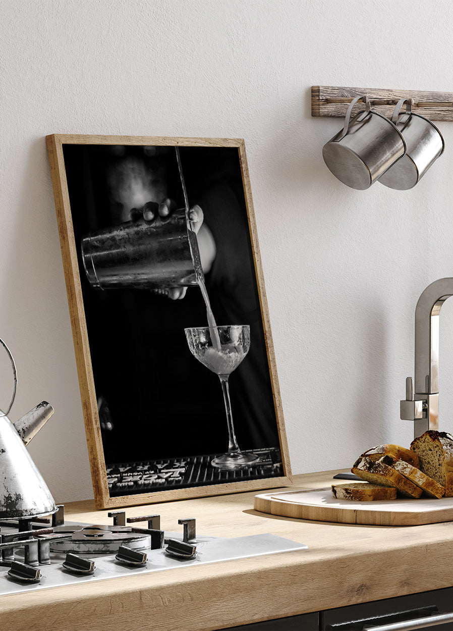 Barkeeper macht ein Cocktail-Poster - Posterbox.dk