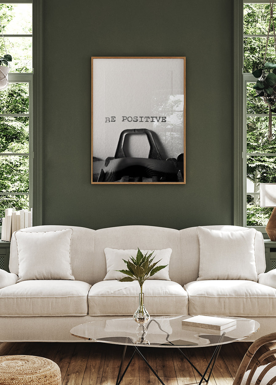 Be Positive Poster - Posterbox.dk
