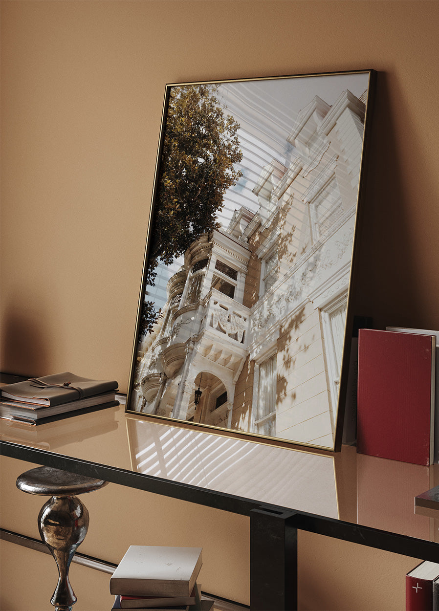 Schönes Gebäude in Savannah, USA Poster - Posterbox.dk