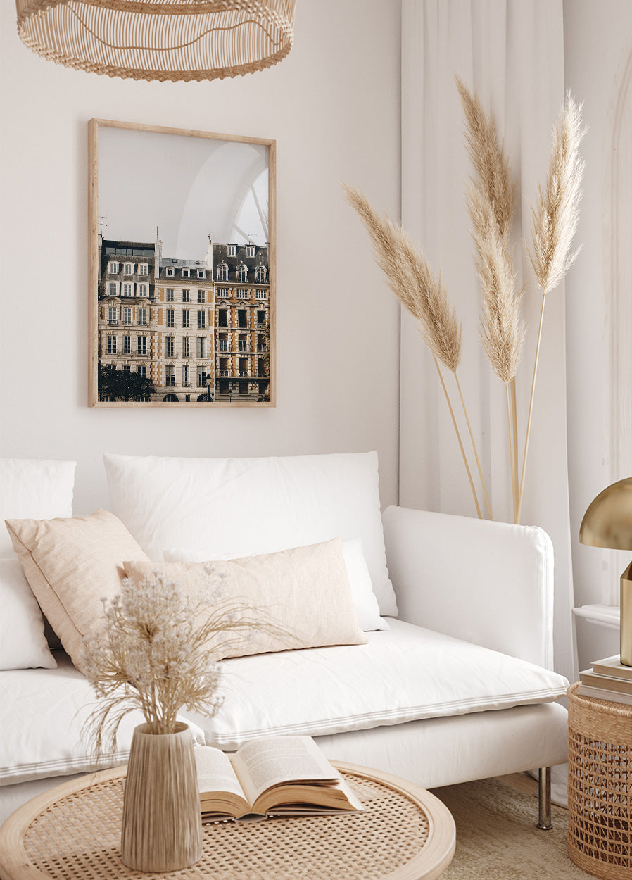 Schöne Häuser in Paris Poster - Posterbox.dk