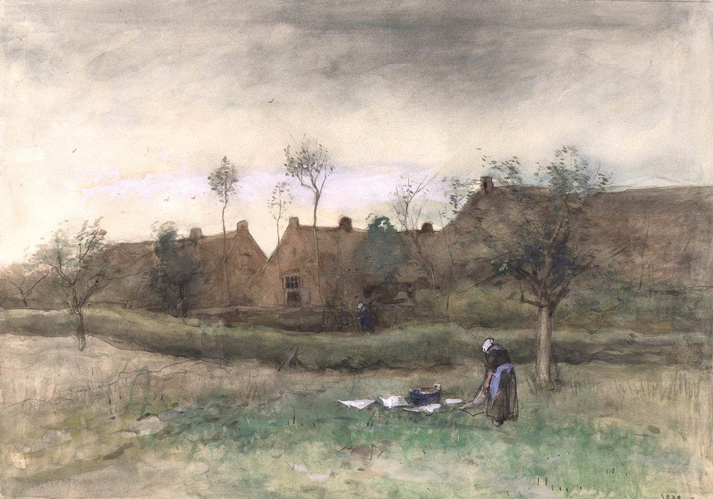 Bleekveldje von Anton Mauve Poster - Posterbox.dk