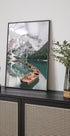 Boote am Pragser Wildsee Poster - Posterbox.dk