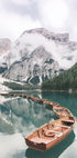 Boote am Pragser Wildsee Poster - Posterbox.dk