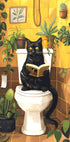 Katze auf Toilette Poster - Posterbox.dk