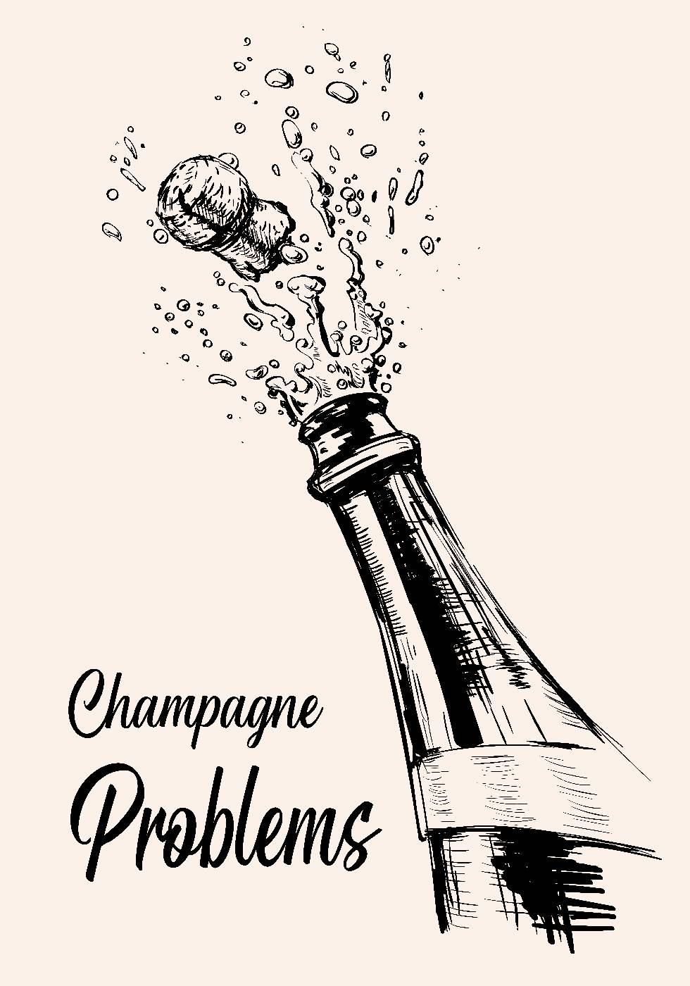 Champagner-Probleme-Poster - Posterbox.dk
