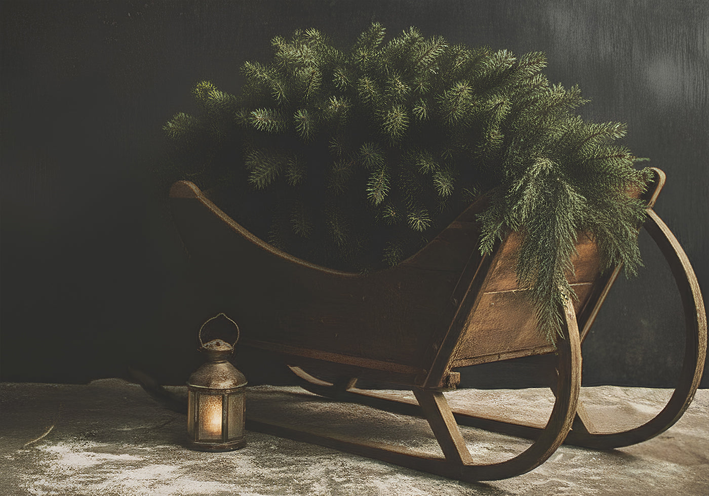 Weihnachtsschlitten-Poster