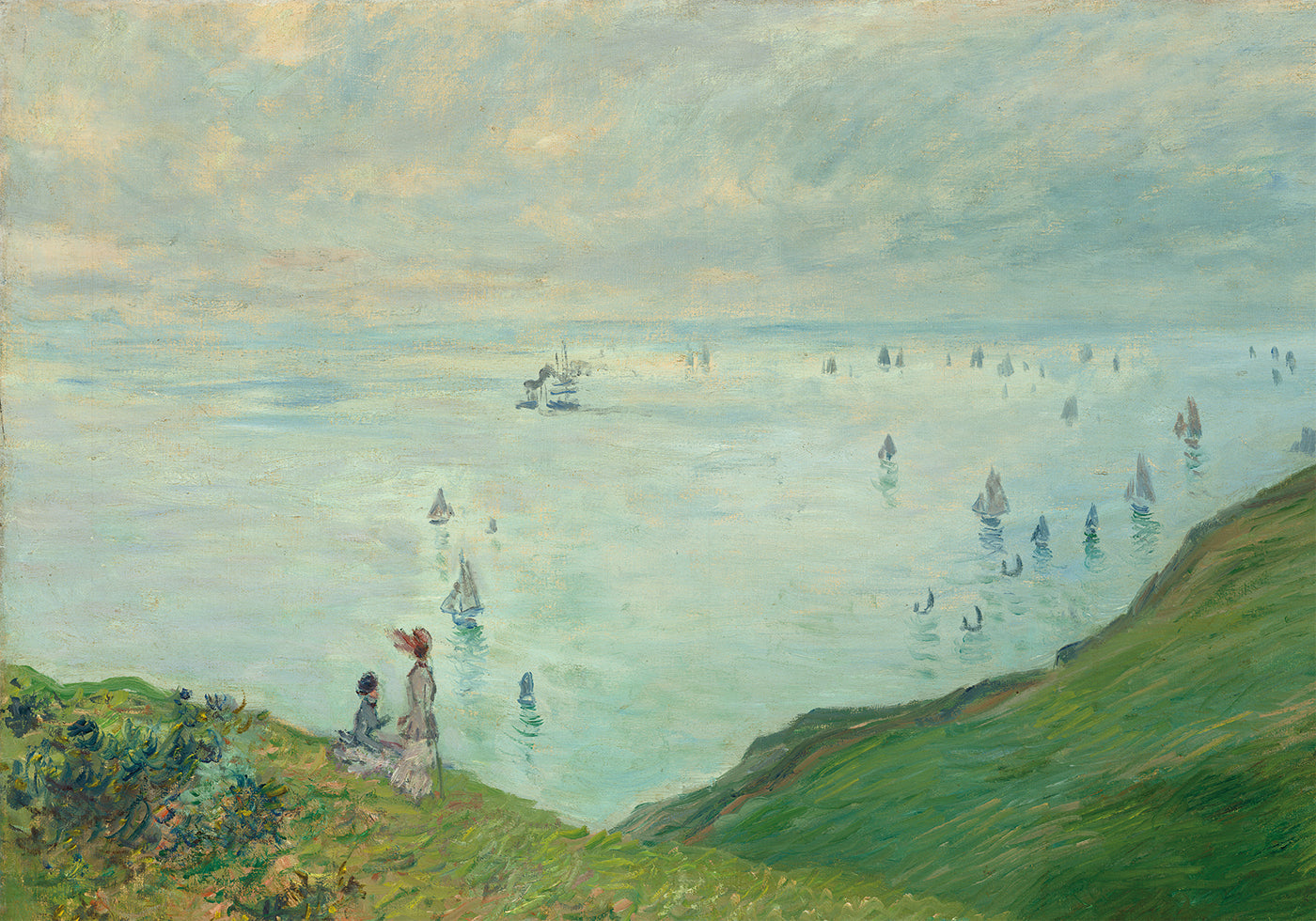 Klippen bei Pourville von Claude Monet Poster - Posterbox.dk