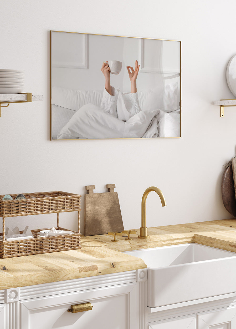 Kaffee im Bett Poster - Posterbox.dk