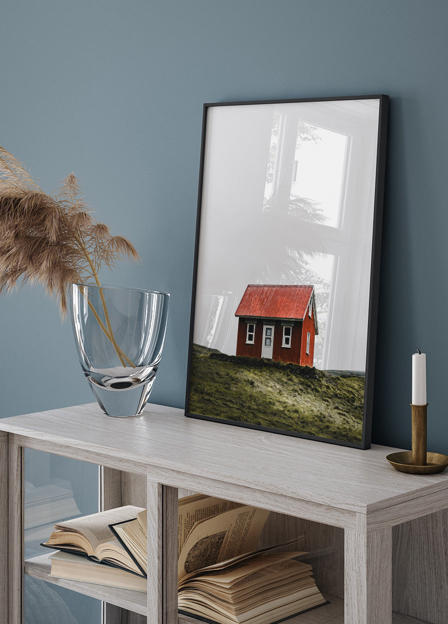 Hütte auf Island Poster - Posterbox.dk