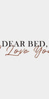 Liebes Bett, ich liebe dich Poster - Posterbox.dk
