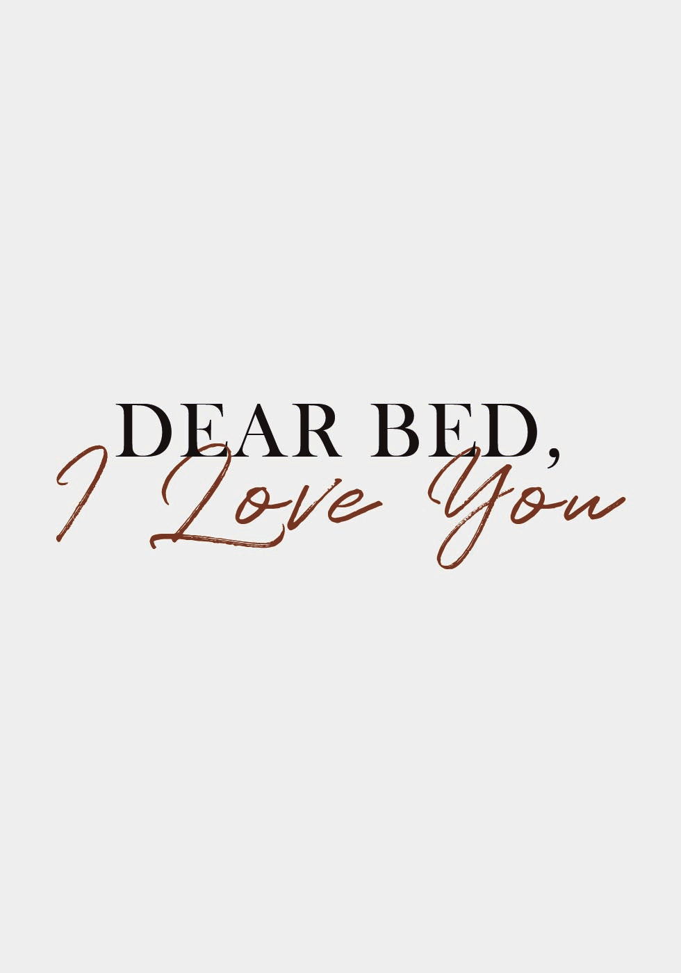 Liebes Bett, ich liebe dich Poster - Posterbox.dk