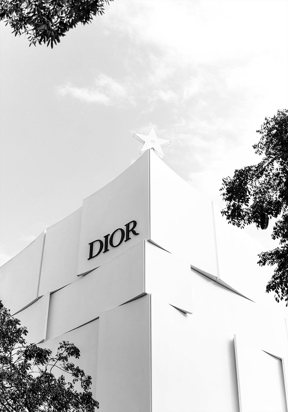 Dior Miami Boutique Schwarz-Weiß-Poster