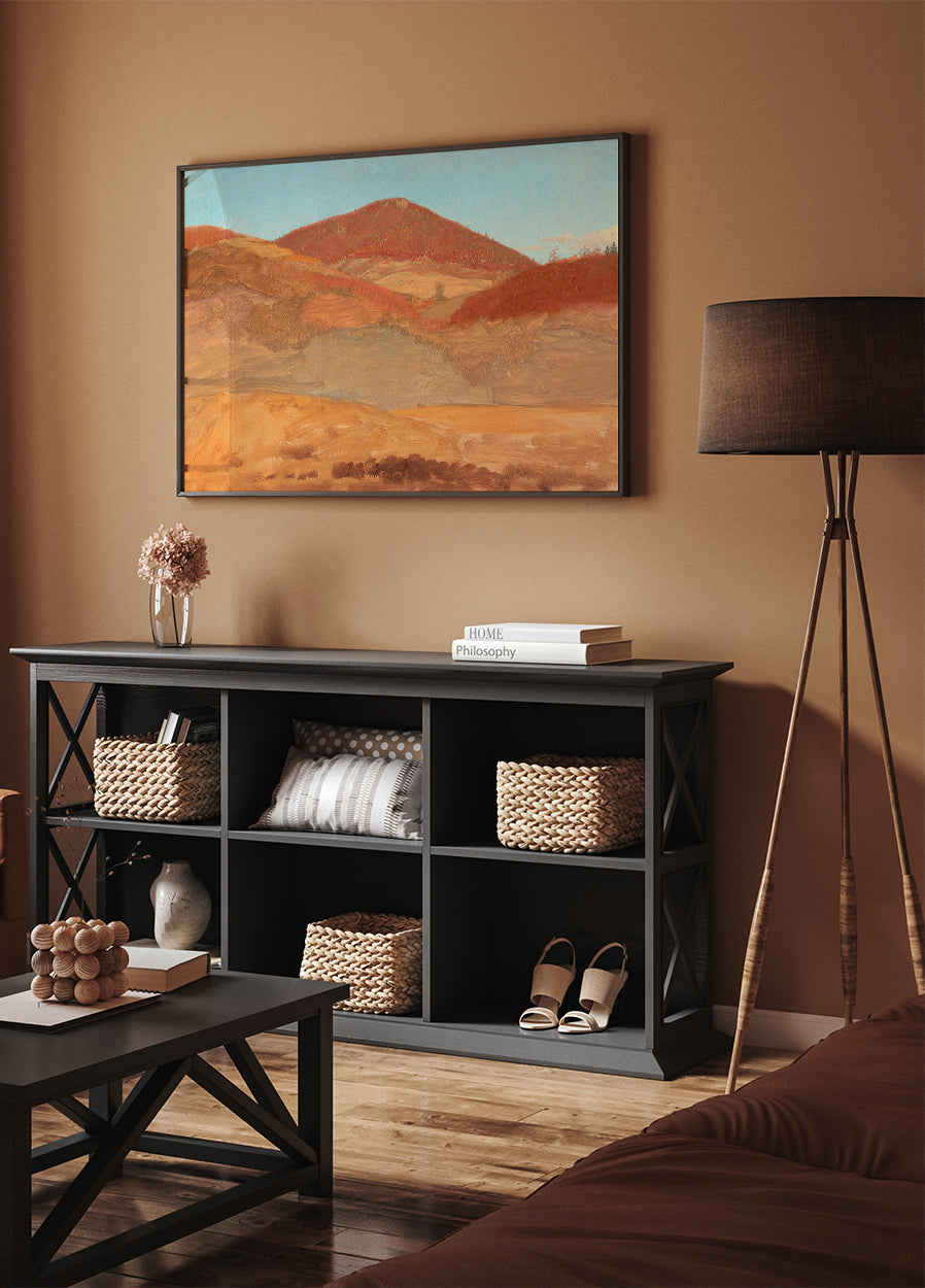 Zeichnung Hügellandschaft Herbst von Frederic Edwin Church Poster - Posterbox.dk