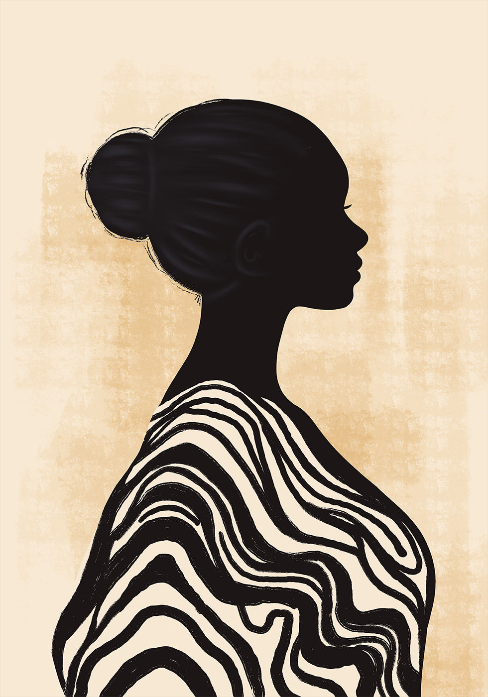 Elegantes Silhouette-Poster