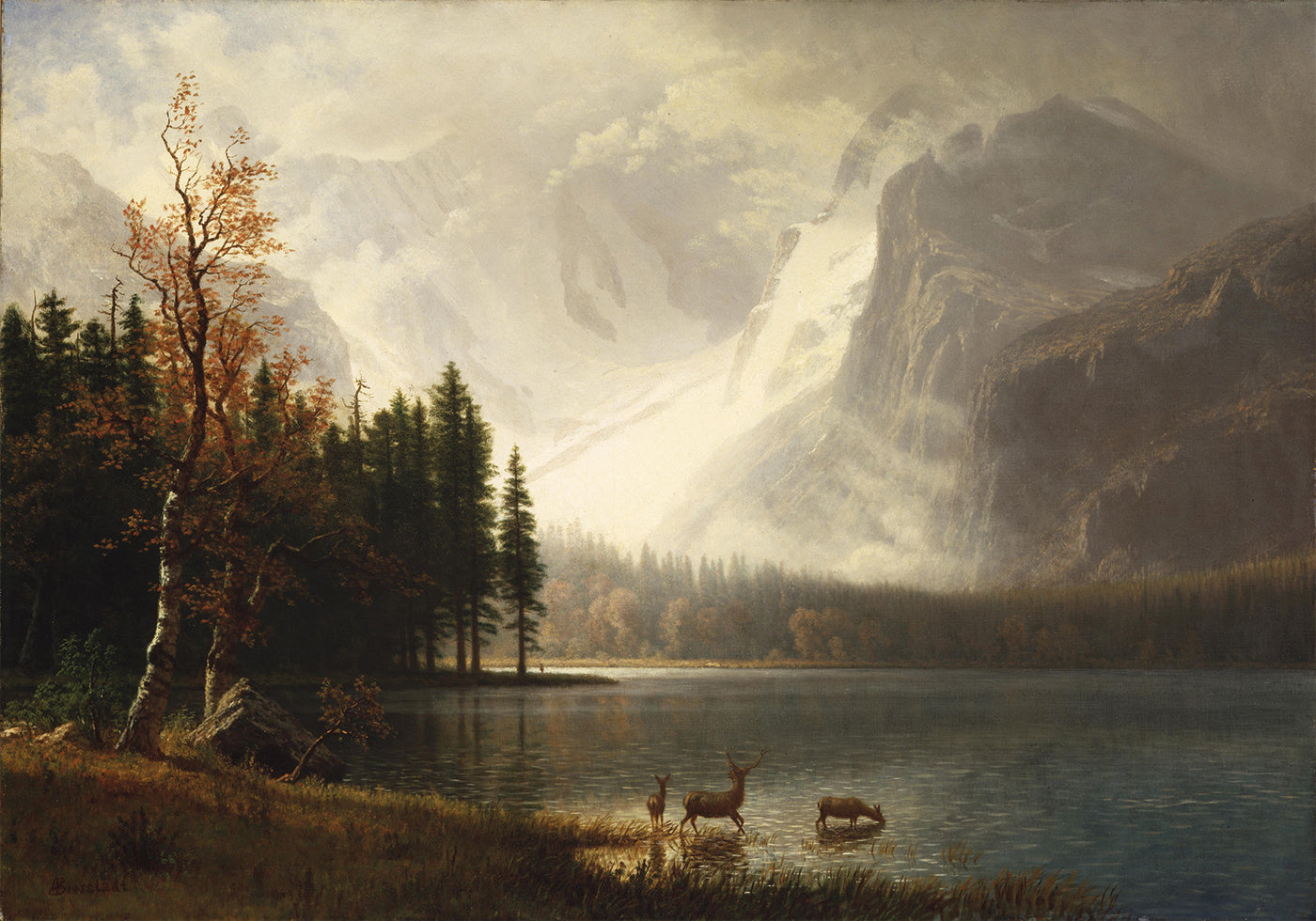 Estes Park Colorado Whyte's Lake von Albert Bierstadt Poster - Posterbox.dk
