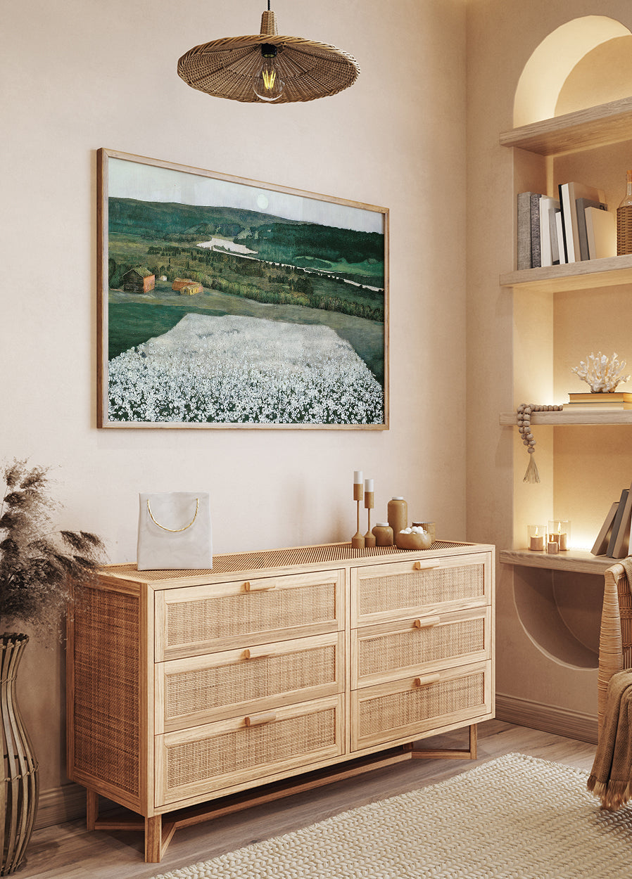 Blumenwiese im Norden von Harald Sohlberg Poster - Posterbox.dk