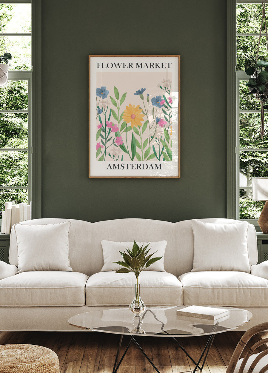 Blumenmarkt Amsterdam Poster - Posterbox.dk