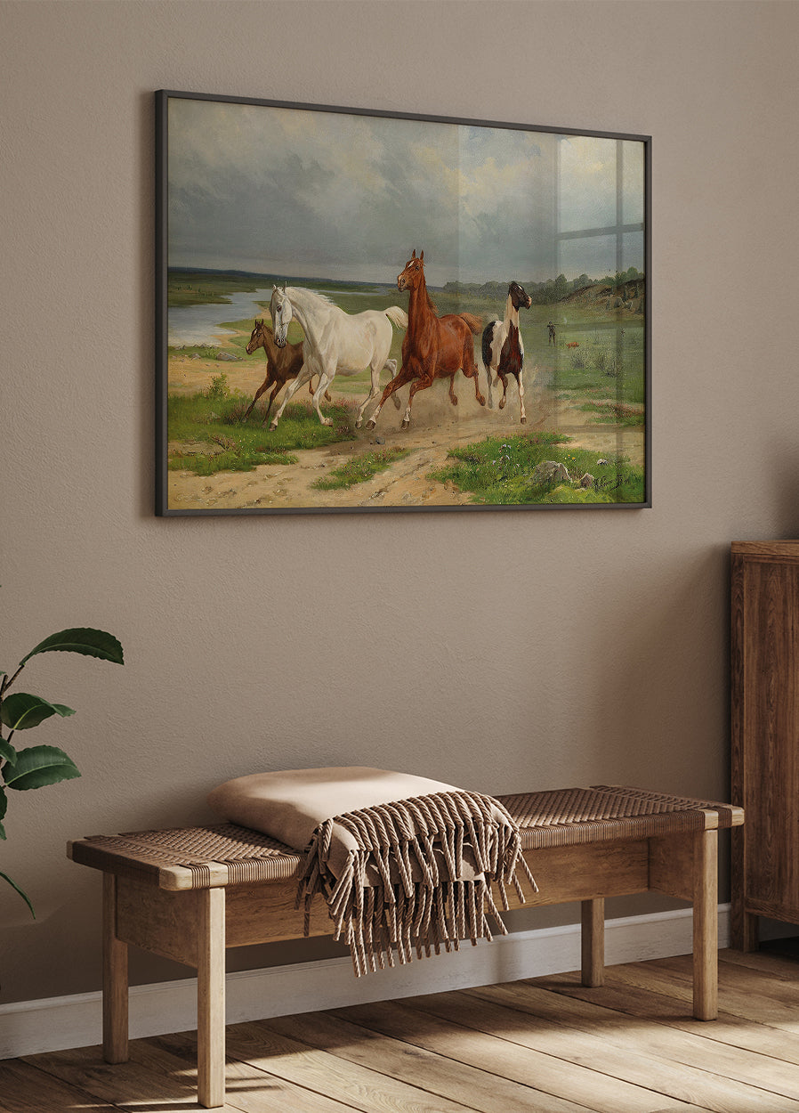 Fliegende Pferdesterne von Arvid Fredrik Lönnroth Poster - Posterbox.dk