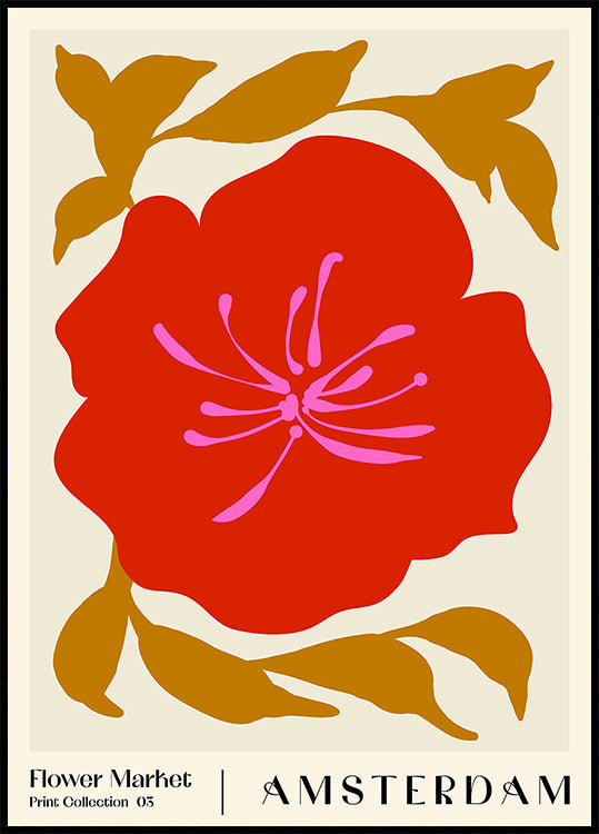Blumenmarkt. Amsterdam-Plakat