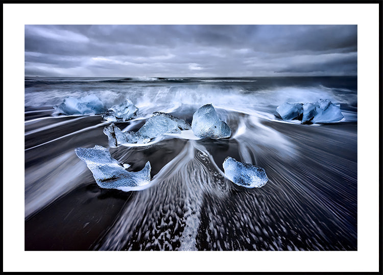 Blaues Diamanten-Poster