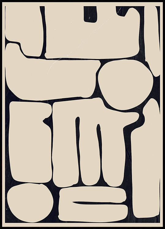 Moderne abstrakte Minimalformen 161 Poster