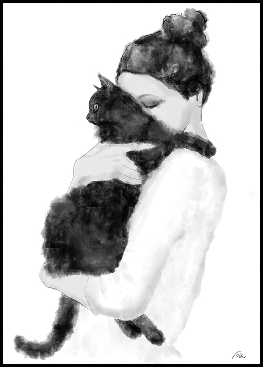 Katzenliebhaber-Poster