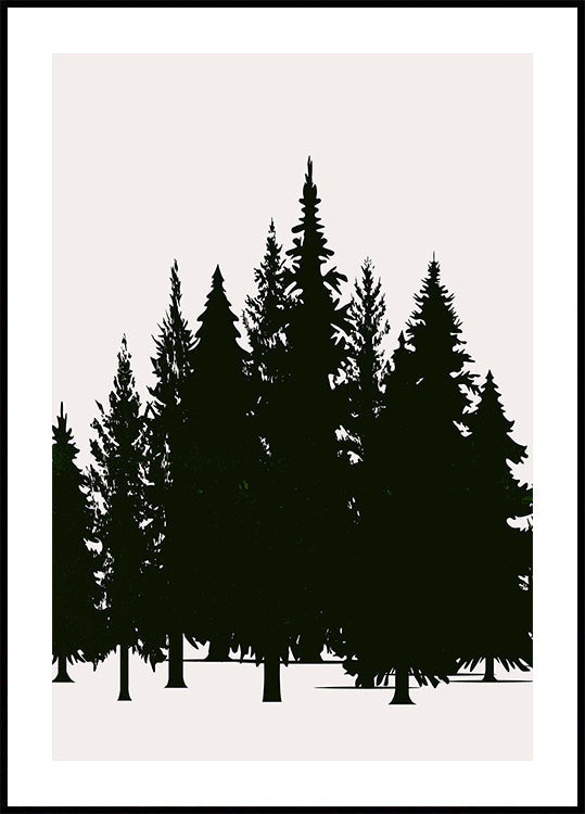 Tannenwald (dunkel) Poster