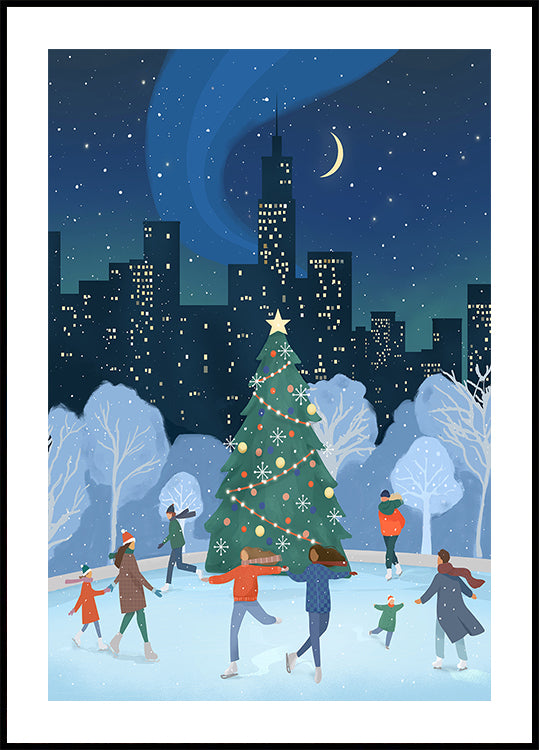 Weihnachten in NYC Poster