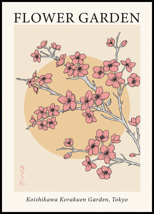 Poster „Blumengarten Tokio“ - Posterbox.dk