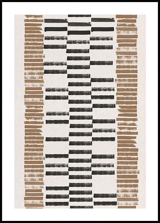 Gestreiftes Harmonie-Poster