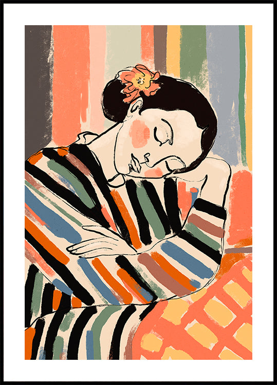 Gestreiftes Serenity-Poster