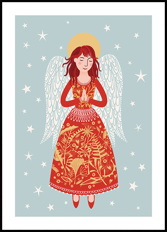 Himmlisches Gelassenheitsplakat