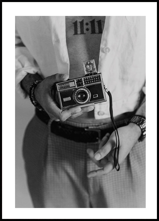 Mann mit Kamera Poster - Posterbox.dk