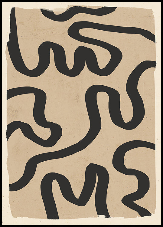 Abstrakte Linienkunst 173 Poster