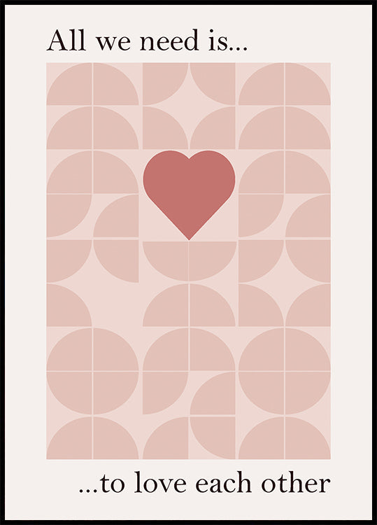 Alles was wir brauchen ist Poster - Posterbox.dk