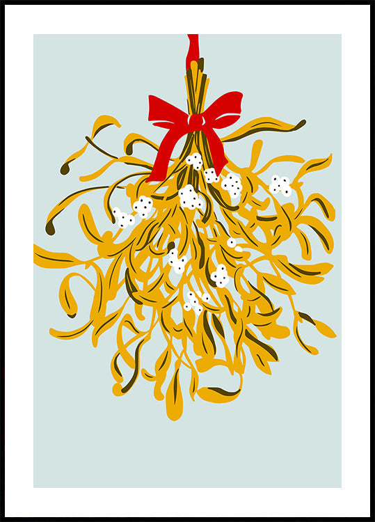 Mistelzweig für Weihnachtsplakat