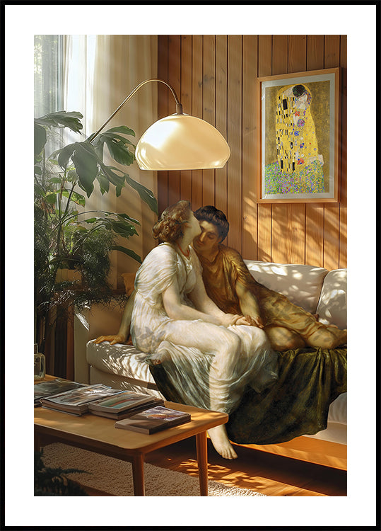 Nostalgisches Kuss-Poster