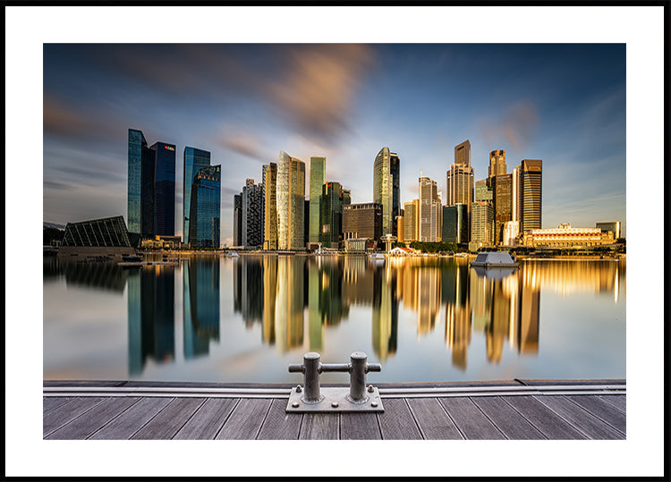 Goldener Morgen in Singapur