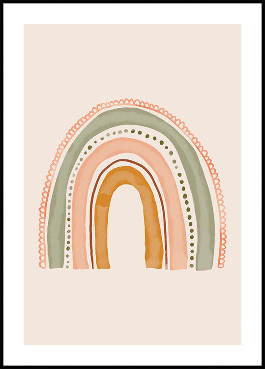 Boho-Regenbogen-Poster - Posterbox.dk