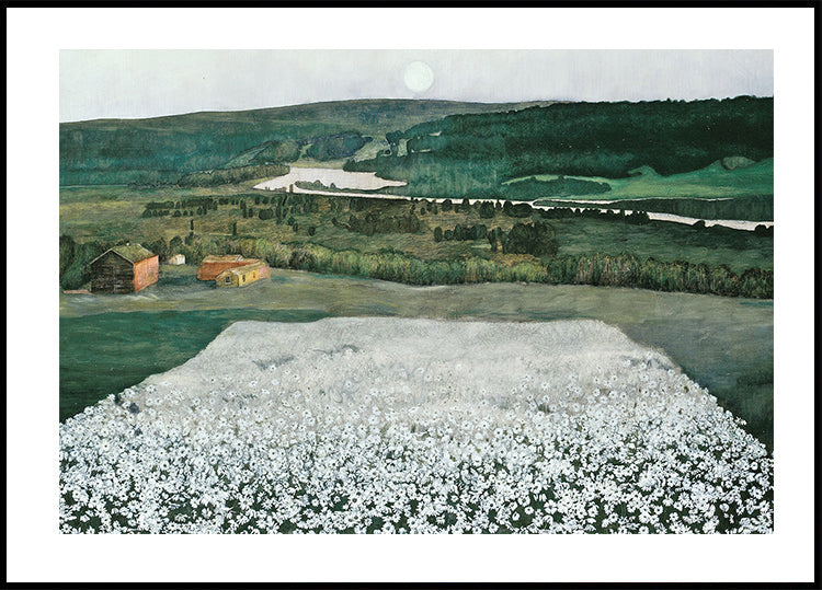 Blumenwiese im Norden von Harald Sohlberg Poster - Posterbox.dk