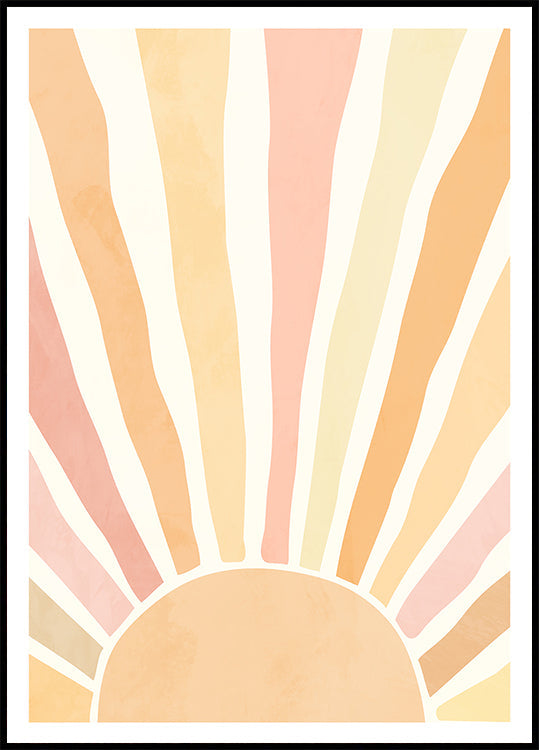 Boho-Sonnenaufgang-Poster