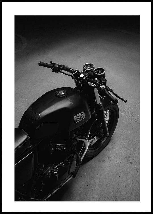 Schwarzes Motorrad-Poster - Posterbox.dk