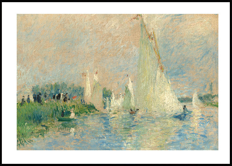 Regatta in Argenteuil von Auguste Renoir Poster - Posterbox.dk