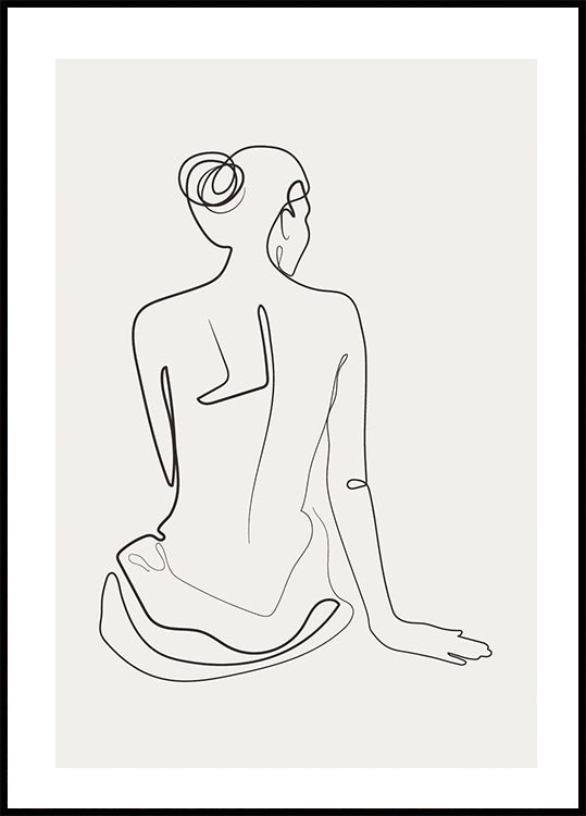 Formen Line Art Nr. 1 Poster - Posterbox.dk