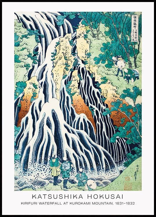 Kirifuri-Wasserfall von Katsushika Hokusai Poster - Posterbox.dk