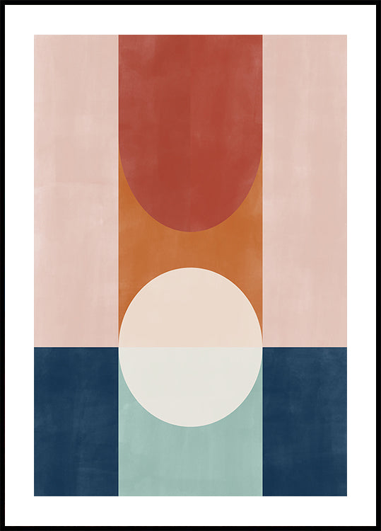 Abstraktes Design mit geometrischen Formen