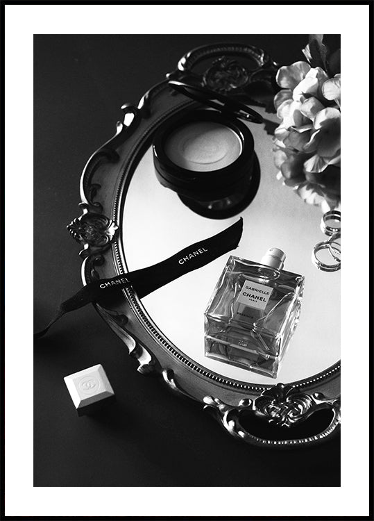 Chanel Perfume Beauty Schwarz-Weiß-Poster
