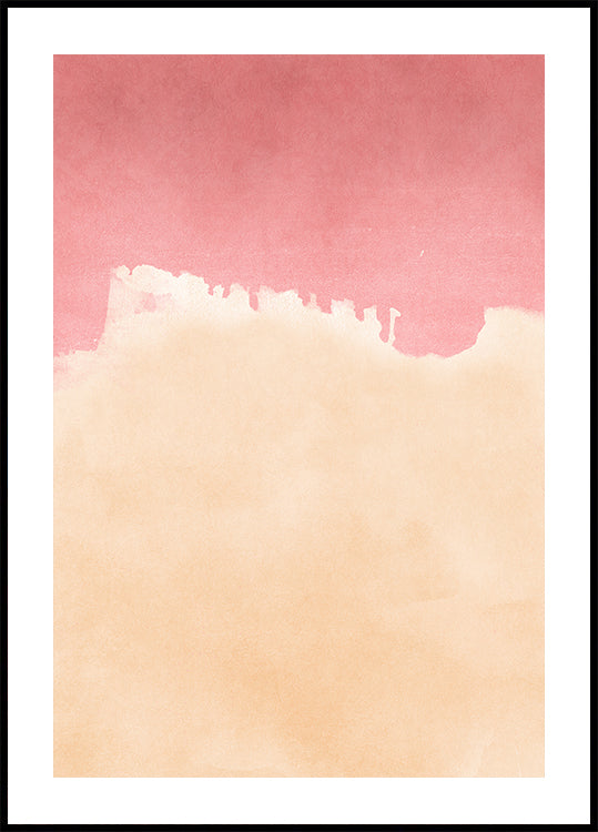 PFIRSICHIGES ROSA HIMMEL-Poster